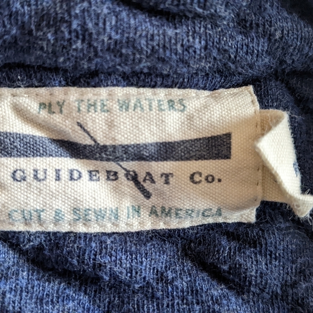 GUIDEBOAT CO. Navy Blue Quilted Vest Full Zip with Pockets, Medium - Picture 3 of 6